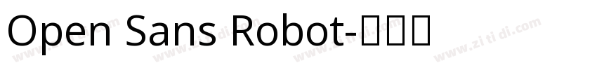 Open Sans Robot字体转换